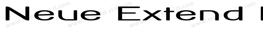Neue Extend bold字体转换